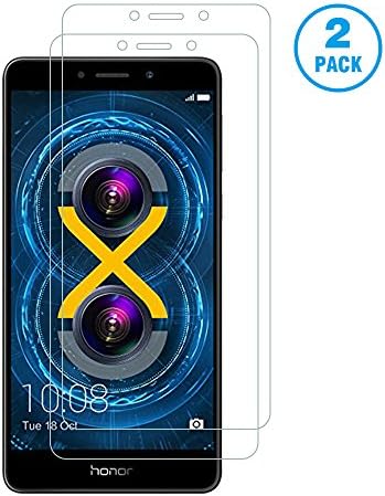 [2 Pack] Huawei Honor 6X Screen Protector Glass Guard TUGOO Premium Tempered Glass Screen Protector