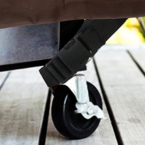 Ticent BBQ Grill Abdeckung Gasgrill Grillen Schutzhülle Haube für Grill Smoke Barbecue, 147 x 61 x 122 cm - 4