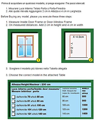 comprare on line Zanzariera Magnetica Magicmag mod.800 (dim. 850x2300 mm) prezzo