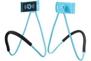 ANGGO Soporte para teléfono Celular, Universal Lazy teléfono móvil Soporte 360 rotación Flexible rotación teléfono Soportes para Colgar en Cuello teléfono Celular Soporte para para Teléfonos
