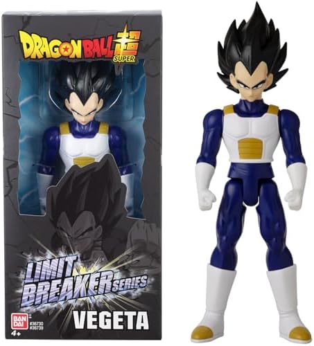 Dragon Ball Super Bandai Vegeta - Figurina Gigante Limit Breaker 30 cm - Licenza Ufficiale Dragon Ball - Grande Action Figure Vegeta articolata - Giocattolo per bambini 4 anni e + - 36739