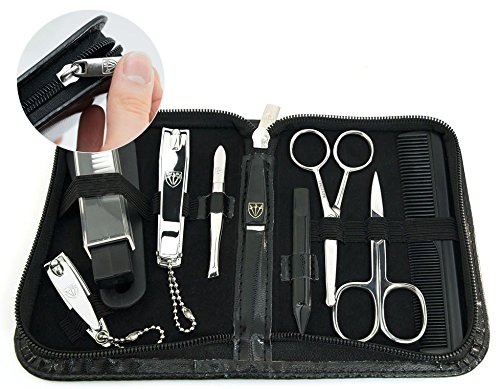 Drei Schwerter | Exklusives 10-teiliges Maniküre – Pediküre – Nagelpflege – Reise-Set | Marken-Qualität (634511) - 3