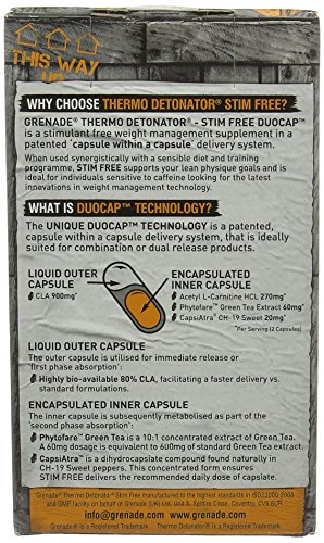 Grenade Thermo Detonator Stim-Free Weight Management Capsules, 80 capsules - Image 4