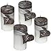 Produktbild ilonas-lichtermeer Weihnachten Zahlen 1234 Kerzenset 4 Stück Stumpenkerzen Adventskerzen 100x50 Dekokerzen Kerzen mii Herz für Adventskranz naturbraun weiß andere Farben möglich IW17