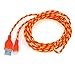 Produktbild Original iProtect USB 2m Nylon Ladekabel Datenkabel knotenfrei für Apple iPhone 5 5s 5c SE, iPhone 6 6 Plus 6s 6s Plus, iPhone 7 7 Plus, iPhone 8 8 Plus, iPhone X, iPad Adapter in orange