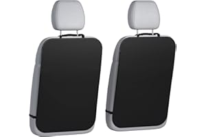 Car Seat Back Protectors by Lebogner - Luxury Kick Mat Seat Covers for The Back of Your Front Seats 2 Pack, X-Large Auto Back Seat Protector Covers, Perfect Backseat Child Kick Guard Seat Saver