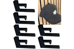 js3dmanufaktur 6 Stück Cap Halterung Haken für Wand und Akustikpaneele, Cap Organizer Aufbewahrung für Snapback, Baseballmütze, Baseballcap, Basecap
