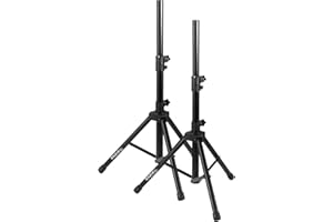 Ibiza Sound - Mini Supports d'enceintes avec Housse - Hauteur Max 1.20M / Charg 30 kg - SS01B-MINI