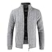Produktbild Oliviavan,Sweatjacke mit Kapuze Mantel Business Kleidung coolen Steppjacke Mode Männer Herbst Winter Casaul Zipper Jacke Stricken Strickjacke Langarm Mantel