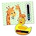 Baby and Child Home and Travel Thermometer Set to Monitor Temperature - Duck Baby Bath Thermometer & Giraffe Baby Room Nursery Thermometer