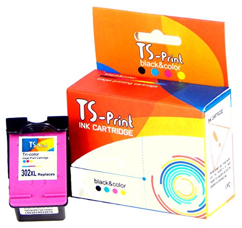 TS-Print® Tintenpatrone kompatibel zu HP 302XL c / 1x ~500 Seiten farbig color mit Füllstandanzeige