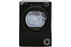 Candy CSOEC8TBGB80 8kg Freestanding Condenser Tumble Dryer, Sensor Dry, Smart enabled, 14 Programmes, 4 Dryness Levels, Black