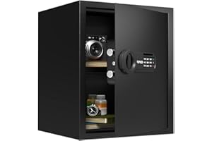 RPNB Deluxe Safe and Lock Box, Money Box, Digital Keypad Safe Box, Perfect for Home Office Hotel Business Jewelry Cash Use Storage, 43 L