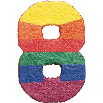 Amscan Piñata Zahl 8