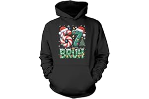 HotScamp Funny Christmas Hoodie for Kids, Teens and Adults – 67 Bruh 6-7 Hooded Sweatshirt - Six Seven Slogan Festive Meme Xmas Hoody Christmas Jumper
