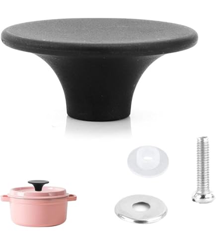 SPARES2GO Complete Oval Glass Lid And Button Handle SPARES2GO Complete Oval Glass Lid And Button Handle
