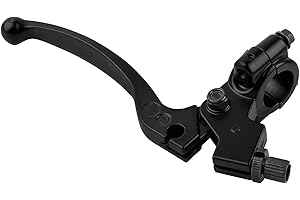 Levier d'embrayage pliable CYWVYNYT pour Dirt Pit Bike 50CC - 125CC, Aluminium Anodisé, Noir, 7/8" (22 mm), Perche Réglable