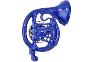 Regalo romanticocorno francese blu, Boquite Spilla per Spilla Blu, Spilla per Spilla con Ornamento per Borsa a Forma di Corno, Metallo con Confezione Regalo per cliente collega