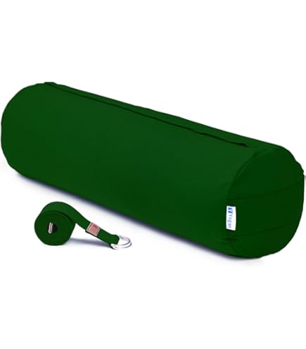 Bolster Yoga In Cotone Con Farro Bio - Made In Francia, Perfetto Per Meditazione E Relax - Foto 11