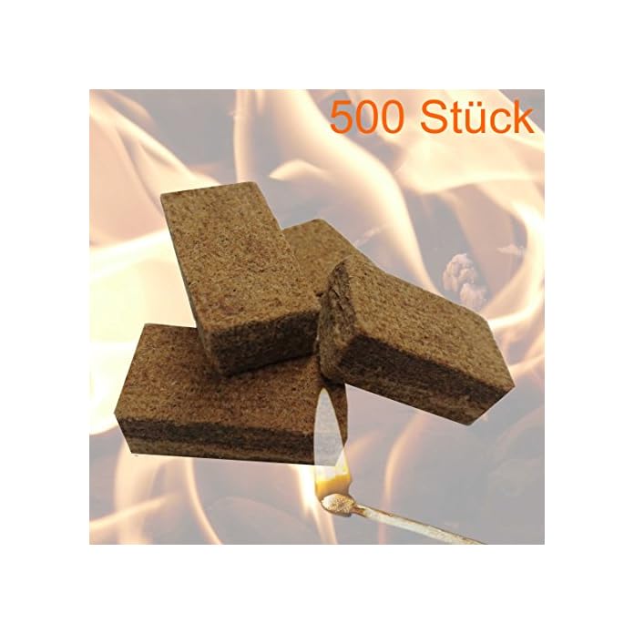 500 Stck Anznder Grillanznder Kaminanznder Feueranznder Anzndwrfel Fr Brennholz Kamin Und Ofen