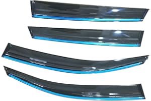 CStern Deflettori Aria Auto Deflettore Pioggia Antivento Paravento Antiturbo Antipioggia Frangivento Parabrezza Finestra Laterale in Vetro Acrilico 4 Pezzi per Q5 2010-2018