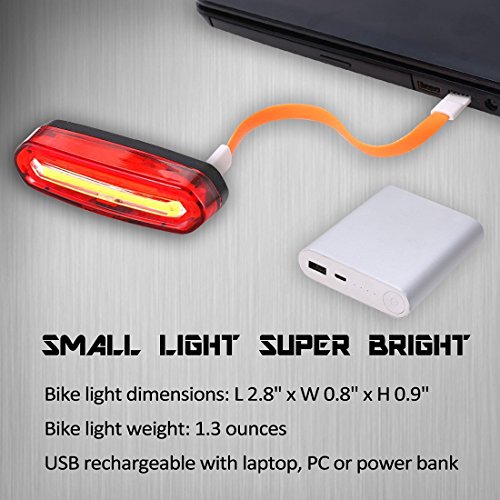 LED Fahrrad Fahrradlicht, FisherMo STVZO Zugelassen Fahrradlampen, Wiederaufladbare CREE FahrradBeleuchtung Wasserdicht Taschenlampe für Außen Radfahren Fahrräder - 7
