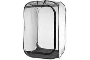 SOUIWUZI Gabbia a farfalla, involucro di insetti a bastone 1.8x11.8x11.8 pollici a farfalla pieghevole a farfalla in gabbia trasparente Insetto rete