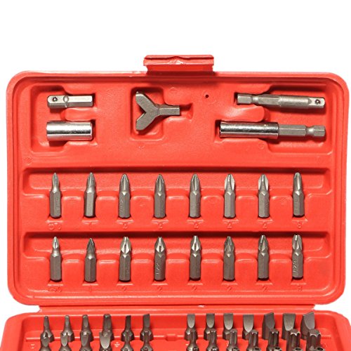 Fortag 100 tlg Bit- Set Schraubendreher Bit Torx Ratchet Sicherheit Manipulationssicher Schraubendreher-Set Ratschen-Schraubendrehe Schrauberbit- und Ratschen-Set Sternschraubendreher Set Mit Aufbewahrungsbox - 2