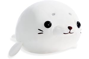 JUNERAIN Super Soft Seal Plush, Cute Seal Stuffed Animal, Chubby Snuggle Seal Sea Animal Plush Pillow, Cuddly Gift for Kids Children Baby Girls Boys Toddlers, Creative Plush Seal Decoration, 45CM