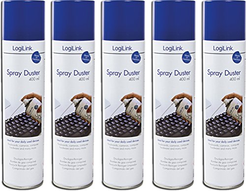 LogiLink Druckluftspray 400ml (5 Dosen)