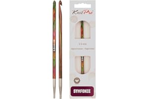 KnitPro K20748 Uncinetto tunisino Afgano, Legno di Betulla, Multicolore, 5,5 mm