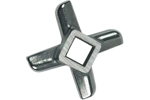 Europart 10027071 Messereinsatz Ersatzmesser Messer mit Vierkant-Aufnahme für MF155 MFW15 MK44 MUZ4FW MUZ5 MUM4 MUM5 Küchenmaschine Fleischwolf wie Bosch Siemens 00020468 00028887 00620949