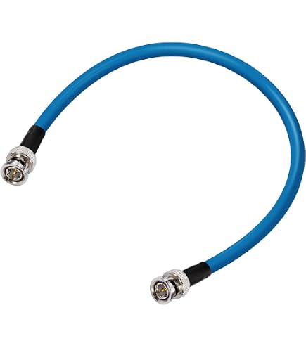MOOKEERF 3PCS SDI Connettore BNC Adattatore 75 Ohm BNC Femmina a Femmina Connettore Barile per HD-SDI/3G-SDI/4K/8K SDI Cavo Videocamera