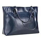 S-ZONE Damen Vintage Echtleder Tote Beutel Schultertasche...