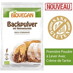 Poudre À Lever Sans Gluten Bio Avec Crème De Tartre Pure Sans Phosphate Lot De 4 x 17g | Première Poudre À Lever Bio Avec Crème De Tartre - Poudre À Lever Bio Qualité Supérieure