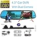 Produktbild TianranRT 1080P HD Auto Dash Kamera Dual Cam Fahrzeug Front Hinten DVR Objektiv Video Recorder Vorne Videorekorder 16G