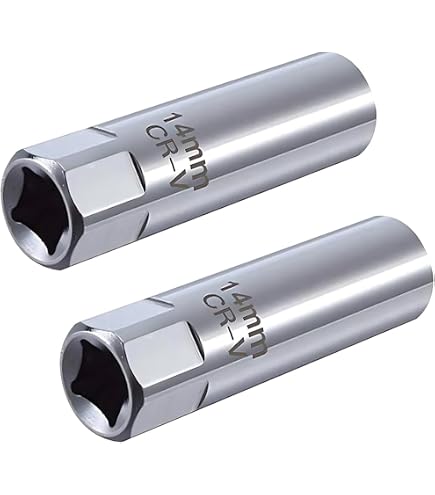 PRECISION STEEL Clé à Bougie 14mm - Longueur 280mm, 12 Pans - Pour Bougies D'Allumage
