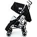 Zeta Citi Stroller Buggy Pushchair - Black (Complete With Footmuff + Raincover)