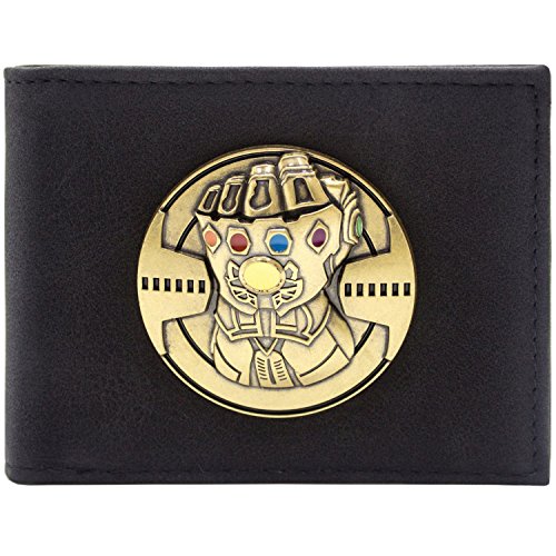 Preisvergleich Produktbild Avengers Infinity Gauntlet Soul Gems Schwarz Portemonnaie Geldbörse