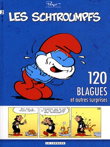 couverture de : 120 blagues de Schtroumpfs