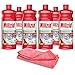 Produktbild 6x 1,0 L Sanitärreiniger - Kalklöser - WC Entkalker - Urinsteinlöser | inkl. hochwertigen Profi-Microfasertuch Rot