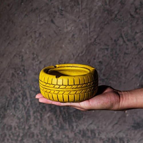 Cement Tire Ashtray Living room Office coffee Table Desktop Ornaments Industrial Decorations , 4