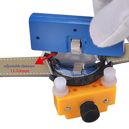 Watch Repair Tool Kit, jvsurf 3 in 1 Watch Repair Kit, Watch Holer + verstellbarer zurück Fall Öffner + Band Gurt Link Pin-Entferner mit extra 3-pins - 4