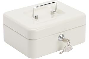 BURG-WÄCHTER Caissette à Monnaie, MONEY 5020, en Tôle d'Acier, Gris clair avec 2 Clés et un Compartiment pour pièces