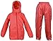 Produktbild DRY KIDS wasserdichtes 2er-Set Regenjacke und Regenhose, aus Polyester, reflektierend, in „Rot“, geeignet für Jungen und Mädchen, ab 9 bis 10 Jahren