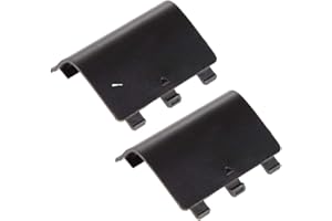 Gamer Gear Tapa de Batería para Mando Xbox One - Cubierta Trasera de Batería para Mando Xbox - Tapa Negra para Batería de Mando Xbox - No compatible con el mando de la serie X - paquete de 2