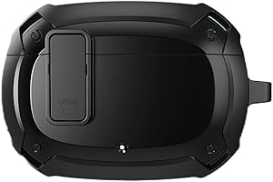 LIUZIHAN Silikonowe etui kompatybilne z Beats Studio Buds, miękkie TPU + twarde ultracienkie etui z PC, dopasowane, odporne na upadek, niełatwe do zabrudzenia, zawiera karabińczyk, pokrowiec na Beats Studio Buds. (czarne)