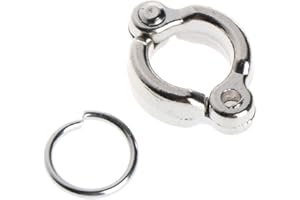 WOEIFGV Anillos de metal para patas de loro, pie de apertura activa para pájaros pequeños y grandes, clips de aleación para loros que vuelan fuera