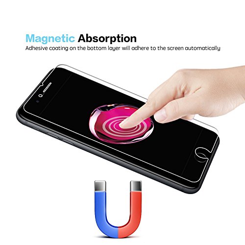 NEARPOW  3 Unidades  Cristal Templado iPhone 7 Plus iPhone 8 Plus  iPhone 7 Plus iPhone 8 Plus Protector de Pantalla Vidrio Templado  9H Dureza   Sin Burbujas   Alta Definicion 