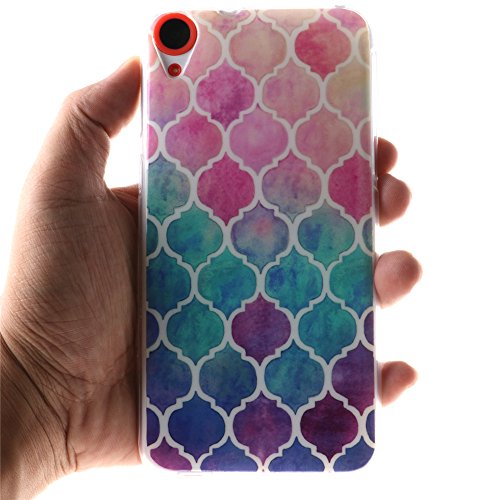 Nancen HTC Desire 820 (5,5 Zoll) Ultral Slim Weich TPU Silikon Case / Hülle / Handyhülle Backcover. Anti-Kratz und Anti-Staub. - 4